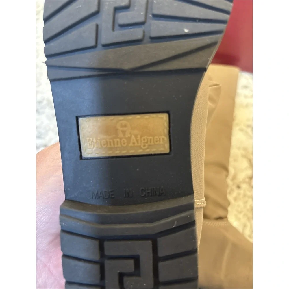 Etienne Aigner Storm 2 Women Winter Boots Taupe Size‎ 6M with box